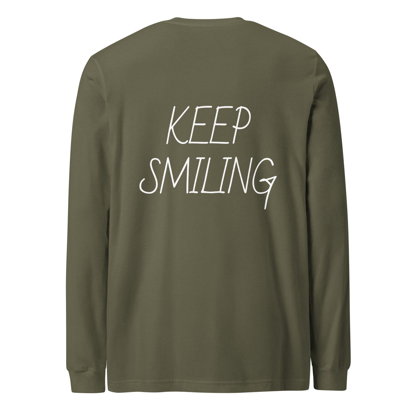 Keep Smiling Long Sleeve T Shirt - ALL CAPS