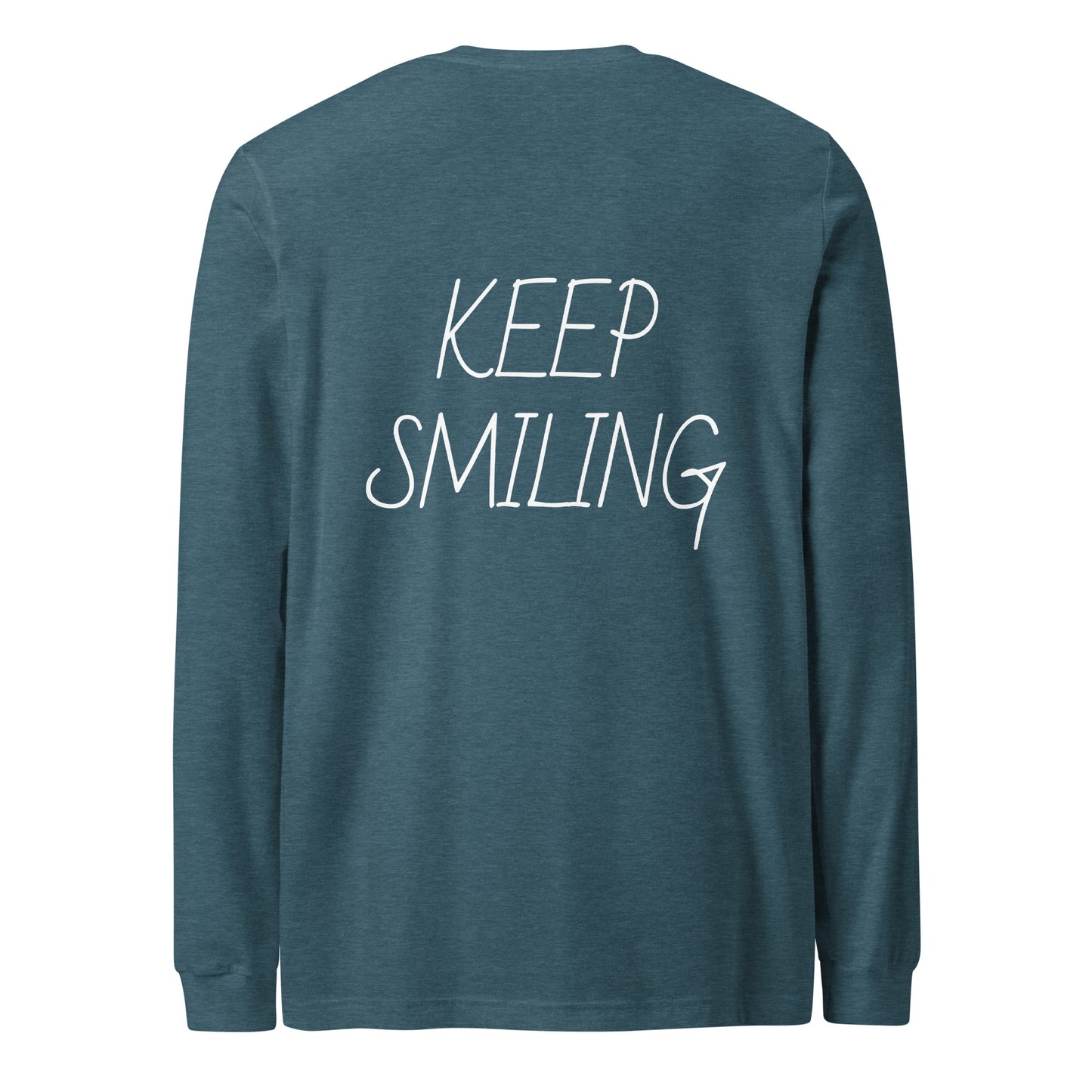Keep Smiling Long Sleeve T Shirt - ALL CAPS