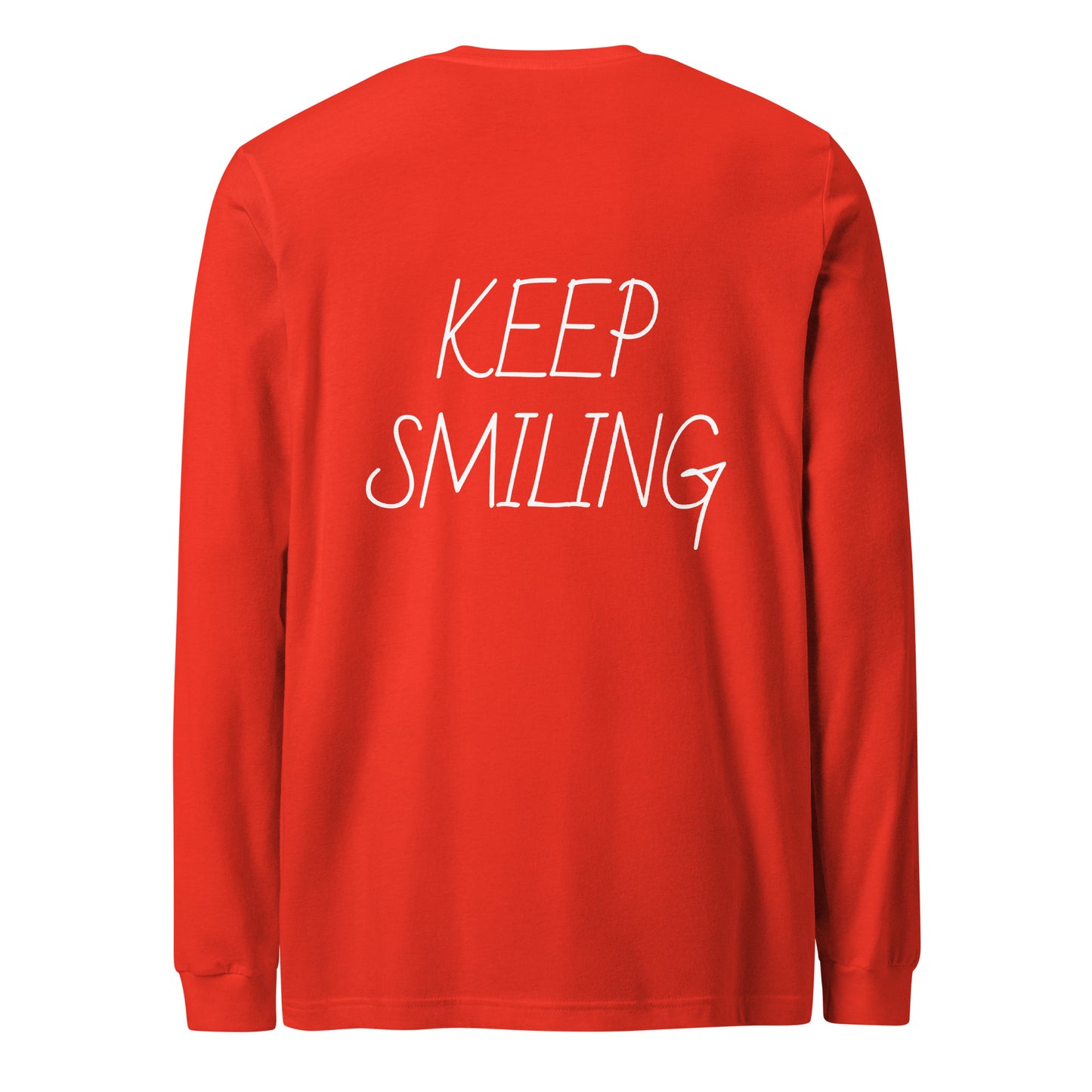 Keep Smiling Long Sleeve T Shirt - ALL CAPS