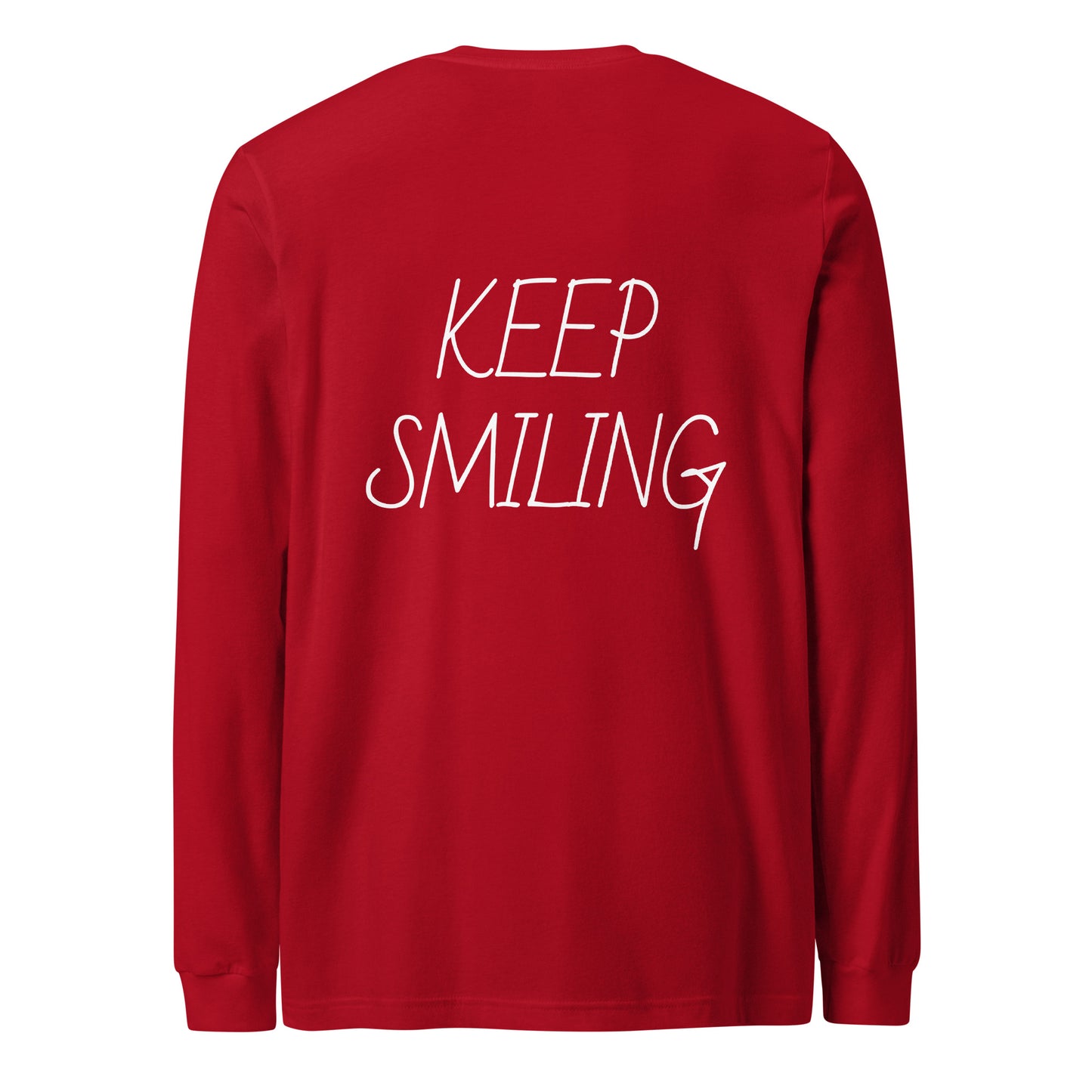 Keep Smiling Long Sleeve T Shirt - ALL CAPS