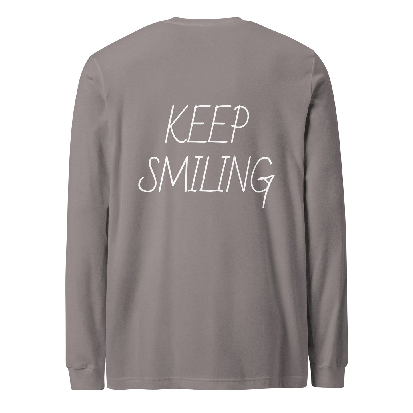 Keep Smiling Long Sleeve T Shirt - ALL CAPS